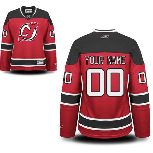 Reebok New NHL Jersey Devils Women Premier Home Custom NHL Jersey - Red